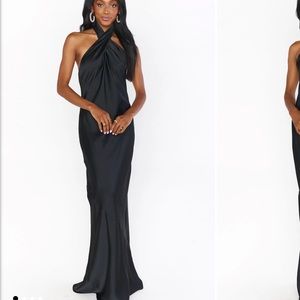 Show Me Your Mumu Jasmine Halter Maxi- Black